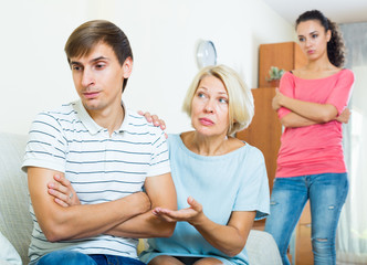Family members trying to make it out with offended man