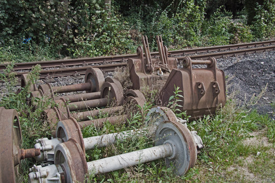 alte Eisenbahnräder