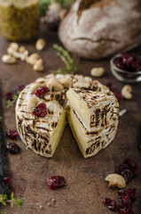 Grilled camembert cheese