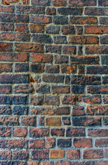 Old weathered brick wall background texture
