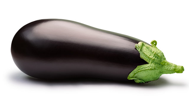 Eggplant or aubergine, whole, paths