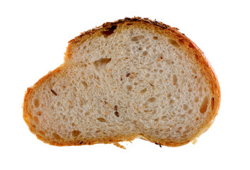 Traditional bread on white background