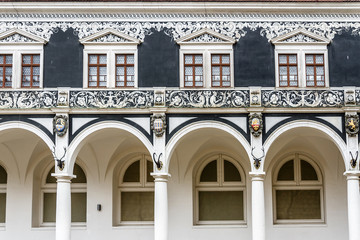 Fototapeta premium Long corridor (Langer Gang, 16th century). Dresden, Germany.