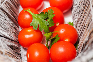 Red cherry tomatoes