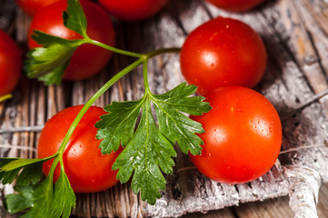 Red cherry tomatoes