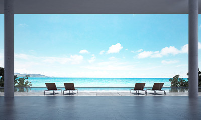 Fototapety  outdoor daybed and sea view