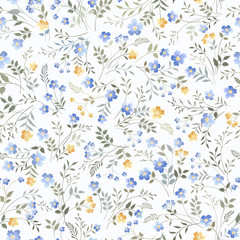 floral pattern on white background - 119517691