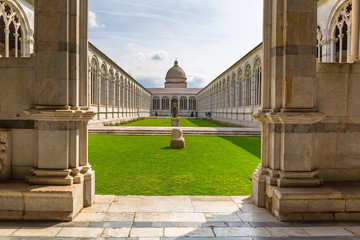 Architecture of Monumental Cemetery in Pisa, Italy