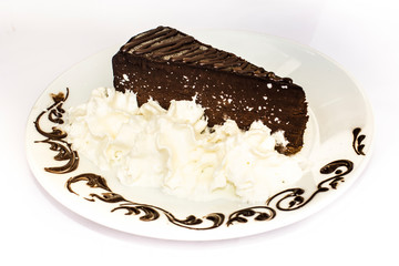 Cake on a white background