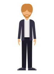man male avatar person human icon. Colorful and Flat design. Vector illustration