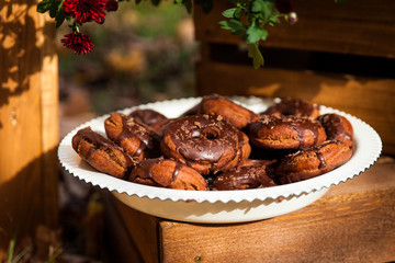 Chocolate donuts