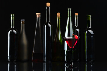 Cocktail with cherry