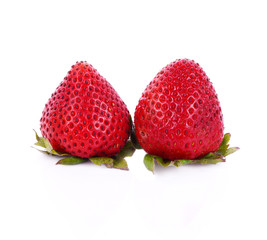 Strawberry  fruit  on white background