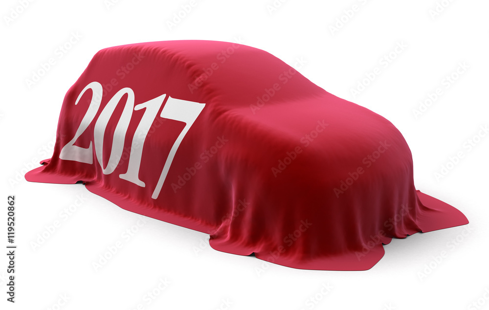 Poster 2017 car. image with clipping path