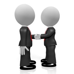 3D handshake concept