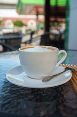 Coffee on the table mirrors