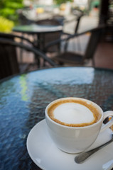 Coffee on the table mirrors