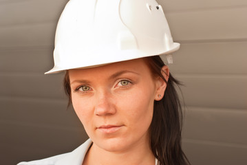 Portrait of  young engineer on construction site