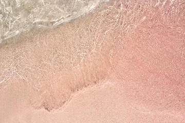 Foto op Canvas background of pink sand on the beach © Johan Sky