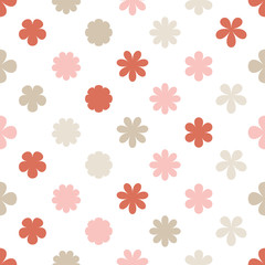 Obraz premium Ethnic boho seamless pattern with decorative flowers. Print. Cloth design, wallpaper.