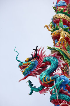 chinese style dragon statue
