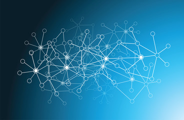 Futuristic data network illustration