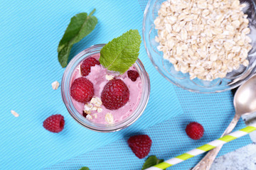 Berry smoothie yogurt