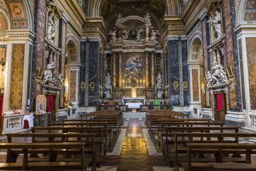 Obraz premium Santa Maria dei Miracoli church, Rome, Italy
