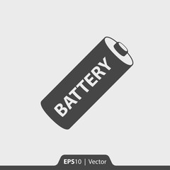 Obraz premium Battery vector icon for web and mobile