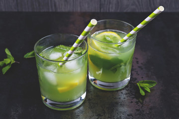 Lemon mojito cocktail