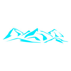 Drawing the mountain range