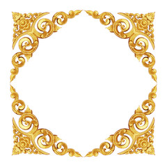 golden sculptures on whiet background