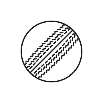 Cricket Ball icon on white background