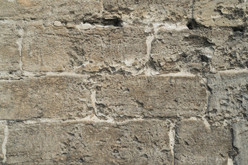 Old brick wall background, old, vintage, textured stone