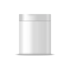 Metallic blank box illustration. Mock up, cosmetic package