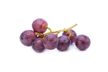 grapes isolated on over white background