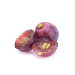 grapes isolated on over white background
