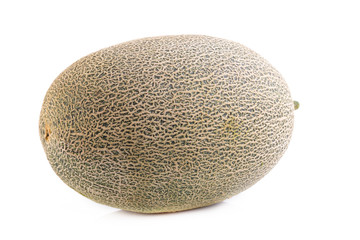 cantaloupe melon on white background
