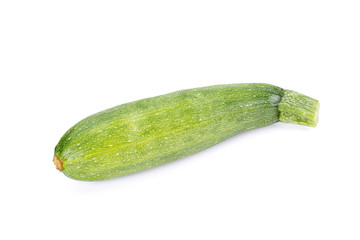 green zucchini vegetables isolated on white