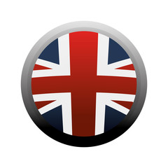 flag button london england landmark culture europe icon. Flat and isolated design. Vector illustration