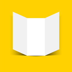 Tri-fold brochure leaflet vector illustration