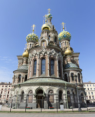 Fototapeta na wymiar Church of the Savior on Blood. St-Peterburg. Summer time.