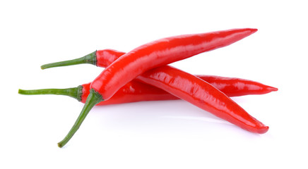 chili pepper on white baackground