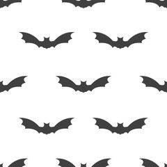 seamless pattern with bat Halloween