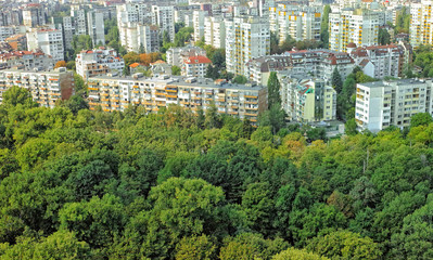 Sofia, Bulgaria / Aerial view
