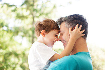 Father and son.