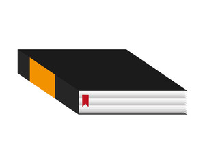 book close knowledge read library icon. Flat and isolated design. Vector illustration