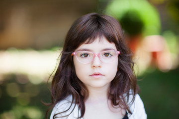 Naklejka premium Sweet little girl