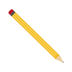 pencil tool write office draw object icon. Flat and isolated design. Vector illustration