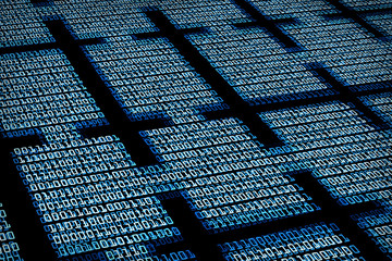Blockchain digital background